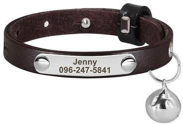 Uplifted Finds Signature Series Personalized Identity Collar 320 Brown (15 23cm)