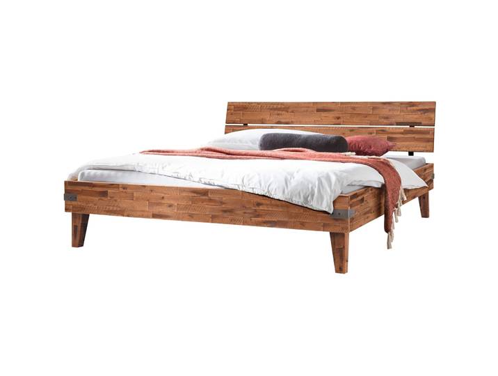 Hasena Bett Therese Natur Akazie Massivholz 90 x 200 cm