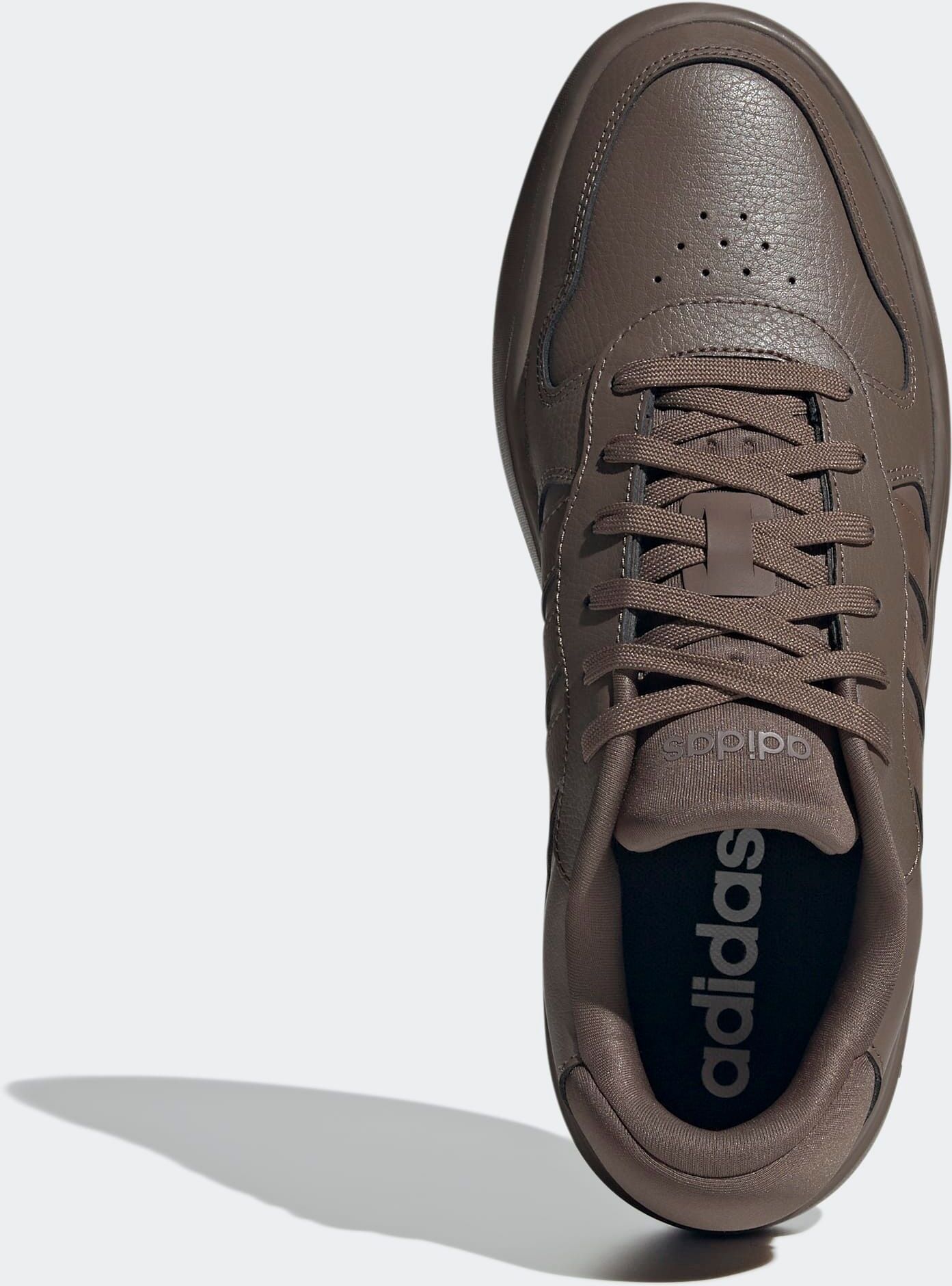 Sneaker ADIDAS SPORTSWEAR "LITECOURT", Herren, Gr. 44, braun (earth strata, earth strata, earth strata), Leder, Synthetik, Schuhe Sneaker earth strata, earth strata, earth strata 44