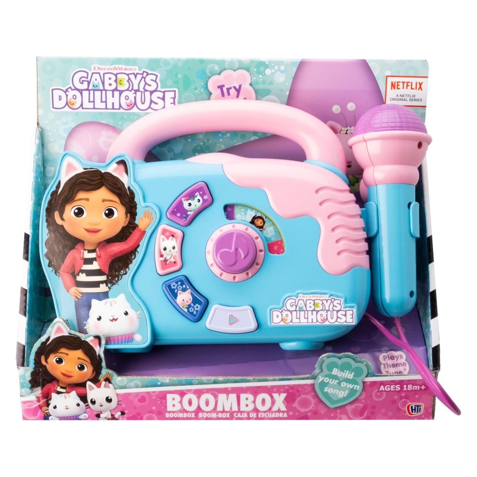 Gabby's Dollhouse Gabby's Dollhouse - Boombox with Microphone, Lights and Sound (90401) (90401)
