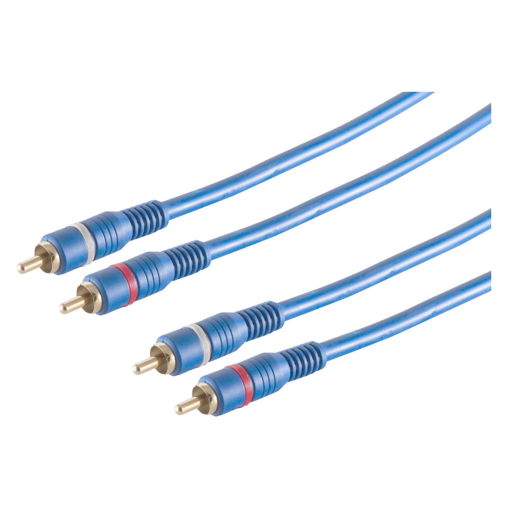 Shiverpeaks S/CONN maximum connectivity Cinch Audio-Kabel-Cinchkabel, 2 Stecker / 2 Stecker, TWIN Kabel mit Remo (5 m, Cinch Kabel) (40605)