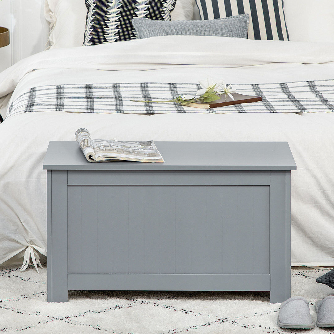 Marlow Home Co. Accent Trunk Gray 46cm H X 81cm W X 40cm D