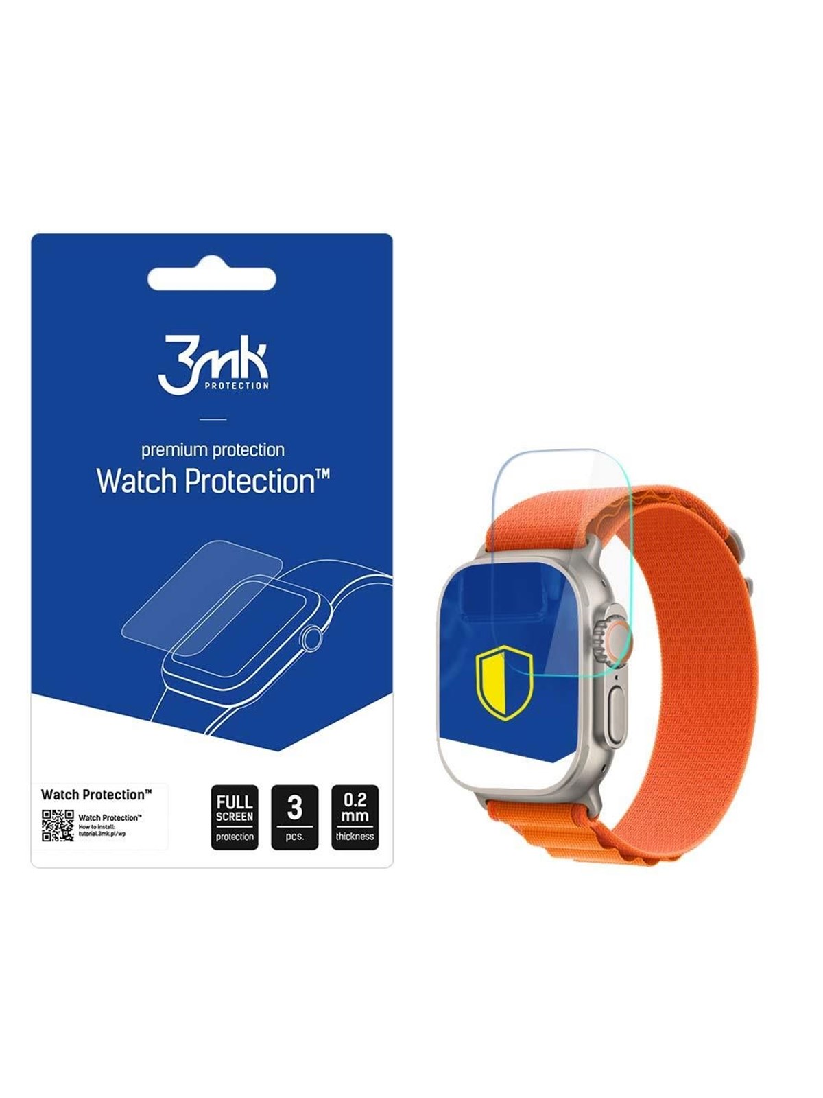 3mk Apple Watch Ultra/Ultra 2 - Watch Protection v. FlexibleGlass Lite