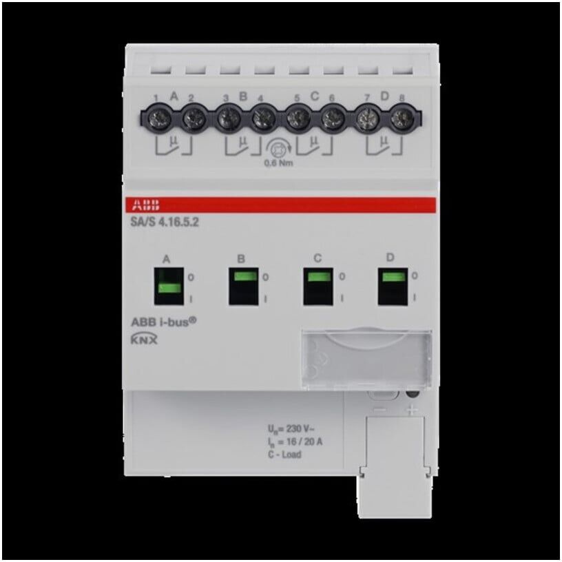 ABB Stotz S&J; Schaltaktor 4fach, 16A, C-Last SA/S4.16.5.2 (2CDG110266R0011)