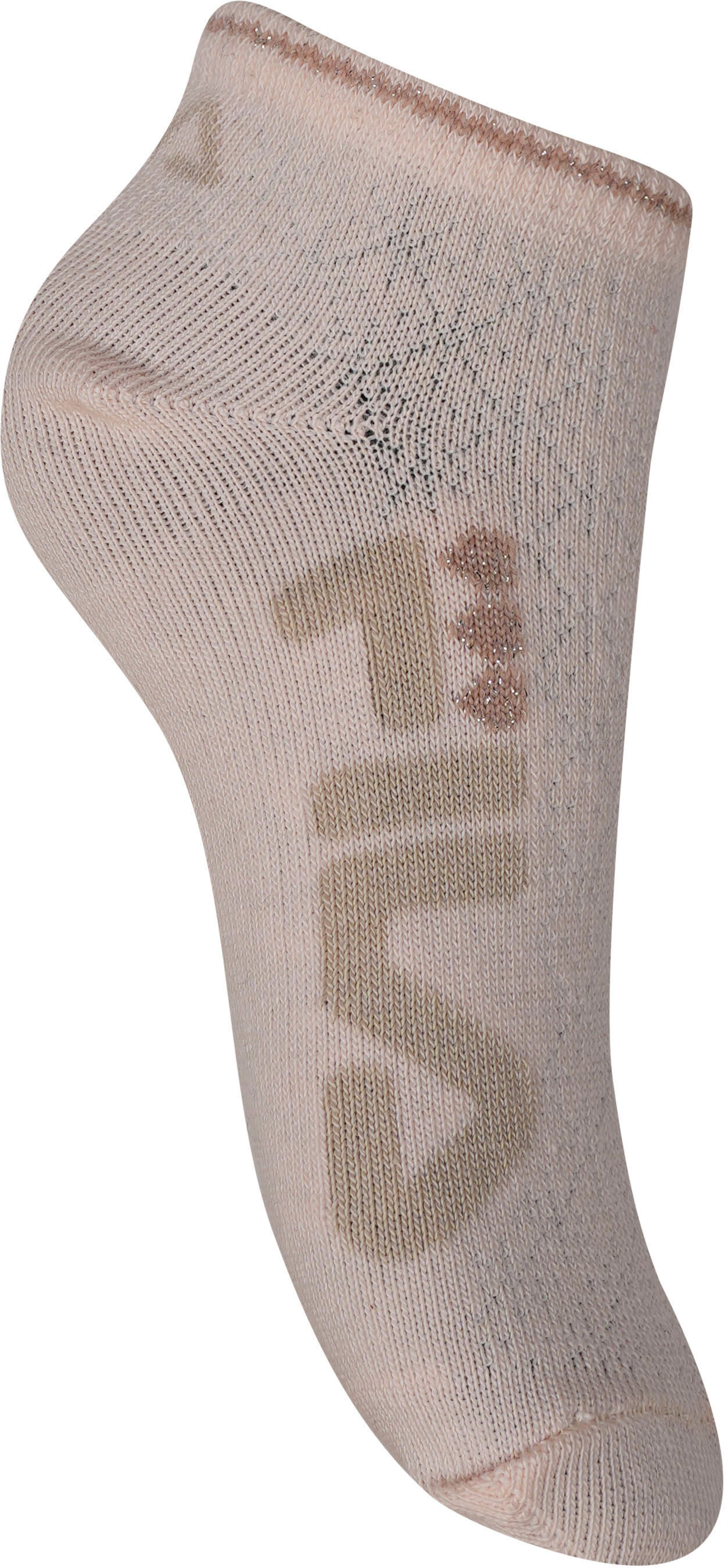 Freizeitsocken FILA "JUNIOR GIRL INVISIBLE SOCKS", Kinder, Gr. 27-30, blau (ice cream), Baumwollmischung, unifarben, Socken Freizeitsocken, mit stylischem Schriftzug-Design