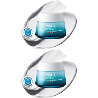 Vichy Mineral 89 100h Creme reichhaltig mit Duft 2x 2x50 ml