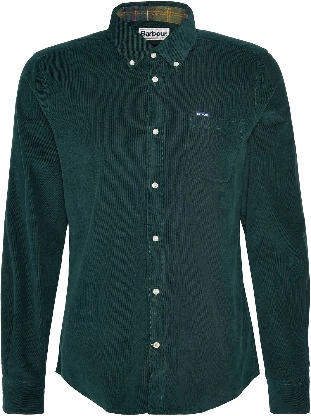 Barbour Chemise Ramsey Velours Vert sapin S