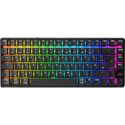 CHERRY XTRFY Gamingtastatur K33 Compact Wireless Mem-chanical Switches, 75%-Format, 3 Verbindungsmodi, IP54 Staub- und Spritzwasserschutz, RGB-Beleuch