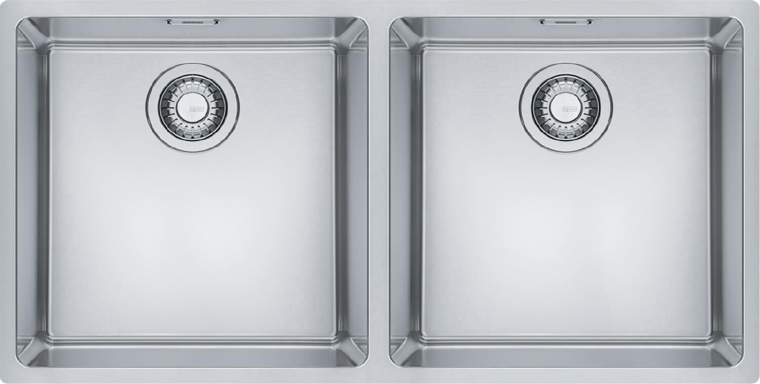 Franke 127.0525.283 Lavello Cucina 2 Vasche Da Incasso Larghezza 86,1 Cm Materiale Acciaio Inox Serie Maris Colore Acciaio - 127.0525.283