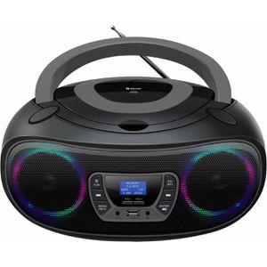 Denver Radio TDB-212GR LED, DAB+, CD, Bluetooth, USB, Stereo, grau