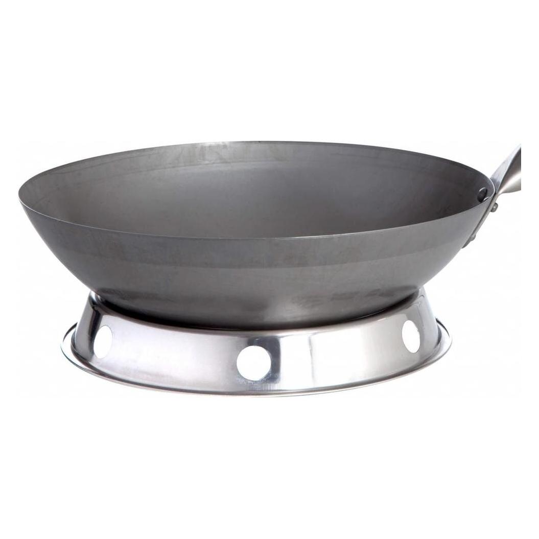 All'Grill Original chinesische Wokpfanne, Ø 30 cm und Edelstahl-Wokring (43781059)