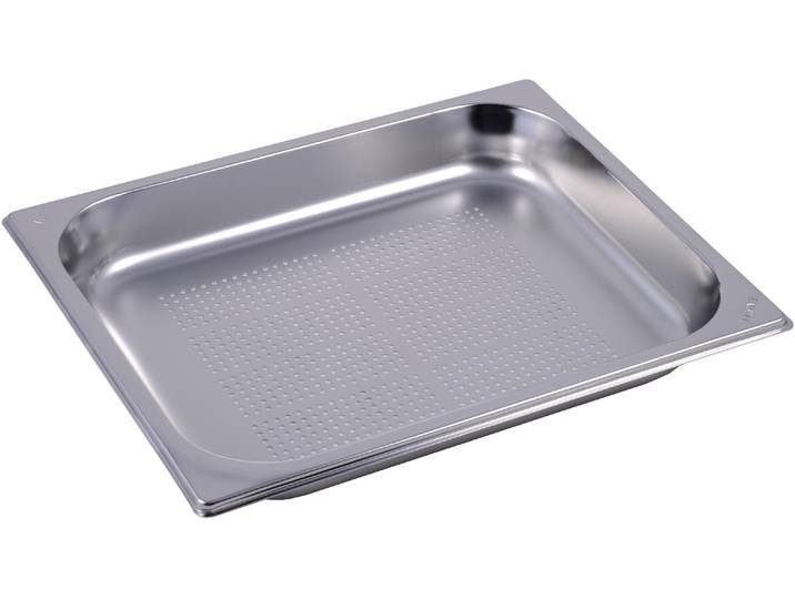 Dampfgarbehälter INOX GN gelocht, 40 mm , silber (silberfarben), B:32,5cm L:26,5cm, Edelstahl, Küchenformen, Dampfgarbehälter
