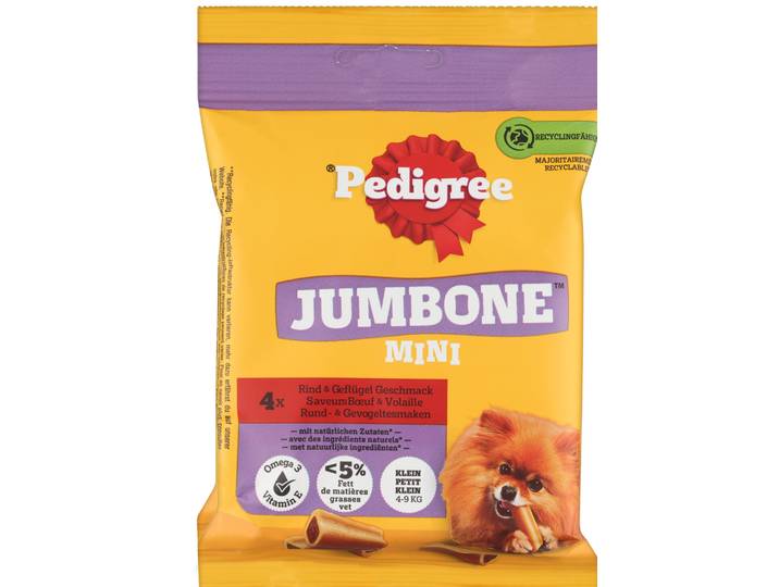 Pedigree Jumbone Hundesnack Mini Rind und Geflügel 4 Stück