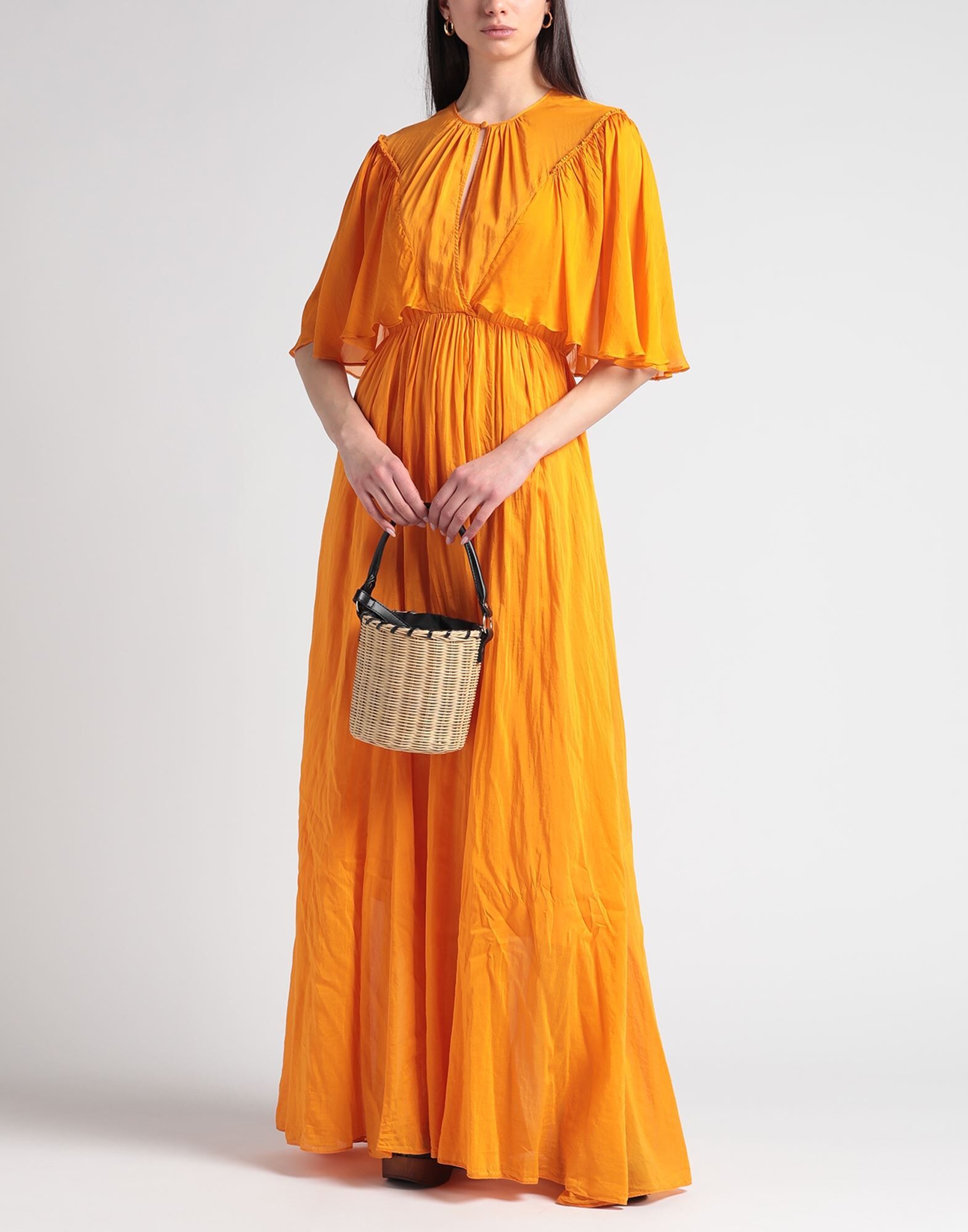 Forte_forte Vestido largo Mujer Naranja 0 Mujer