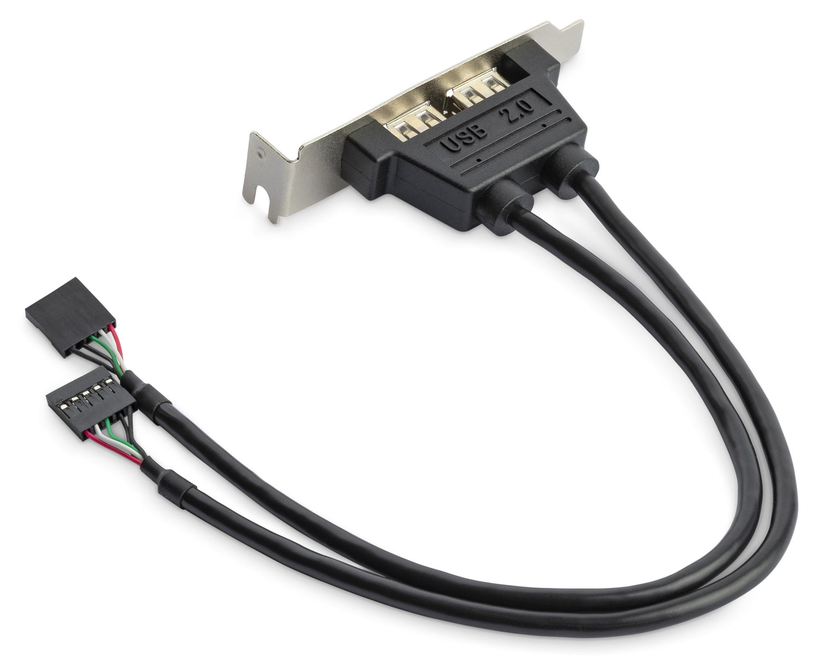 StarTech Adapterplaat met 2 USB-poorten en LP-slot aansluiting