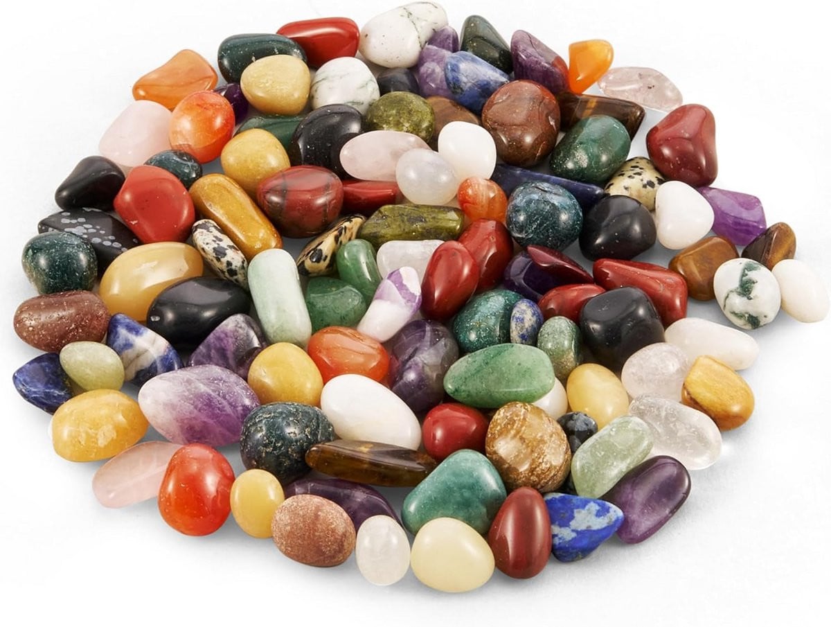 Edelstenen Mix Natuurstenen Set voor Kinderen - 100 Stuks - Multicolor
