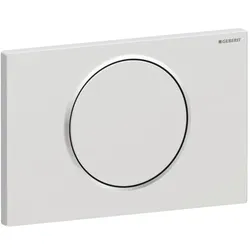 Geberit Sigma10 Round Betätigungsplatte 115758JQ5 Platte/Taste mattchrom, Ring verchromt, Kunststoff, für Spül-Stopp-Spülung