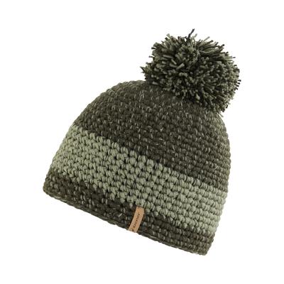 Strickmütze ZIENER "INTERCONTINENTAL-Z UNISEX", Damen, grün (grün night), Materialmix, Mützen Strickmütze, warm, mit weichem Fleecefutter