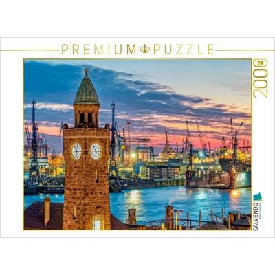 CALVENDO Puzzle Hamburg Landungsbrücken | 2000 Teile Lege-Größe 90x67cm Foto-Puzzle für glückliche Stunden, Sonstige von , Calvendo Puzzle