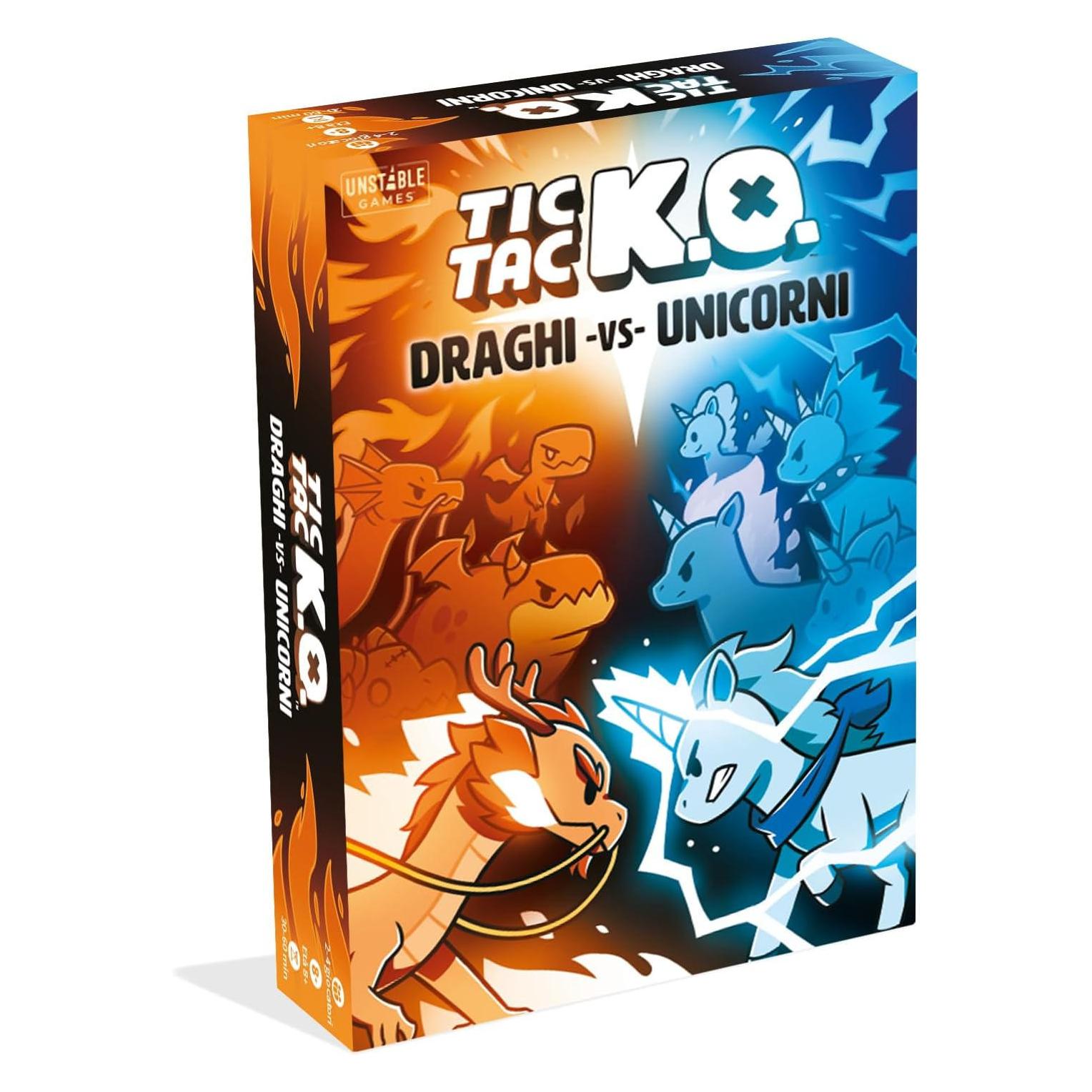 Asmodée Tic Tac KO - Dragons Vs. Unicorns (Italienisch, 2 - 4 Spieler) (37883821)