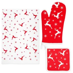 Excelsa Küchentextil-Set Nordic Christmas Baumwolle mehrfarbig