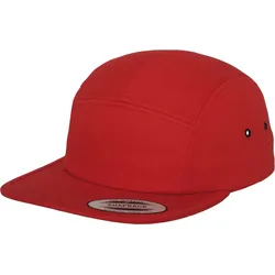 FLEXFIT Unisex 5-Panel Classic Jockey Kappe Flache Cap 7005 red one size