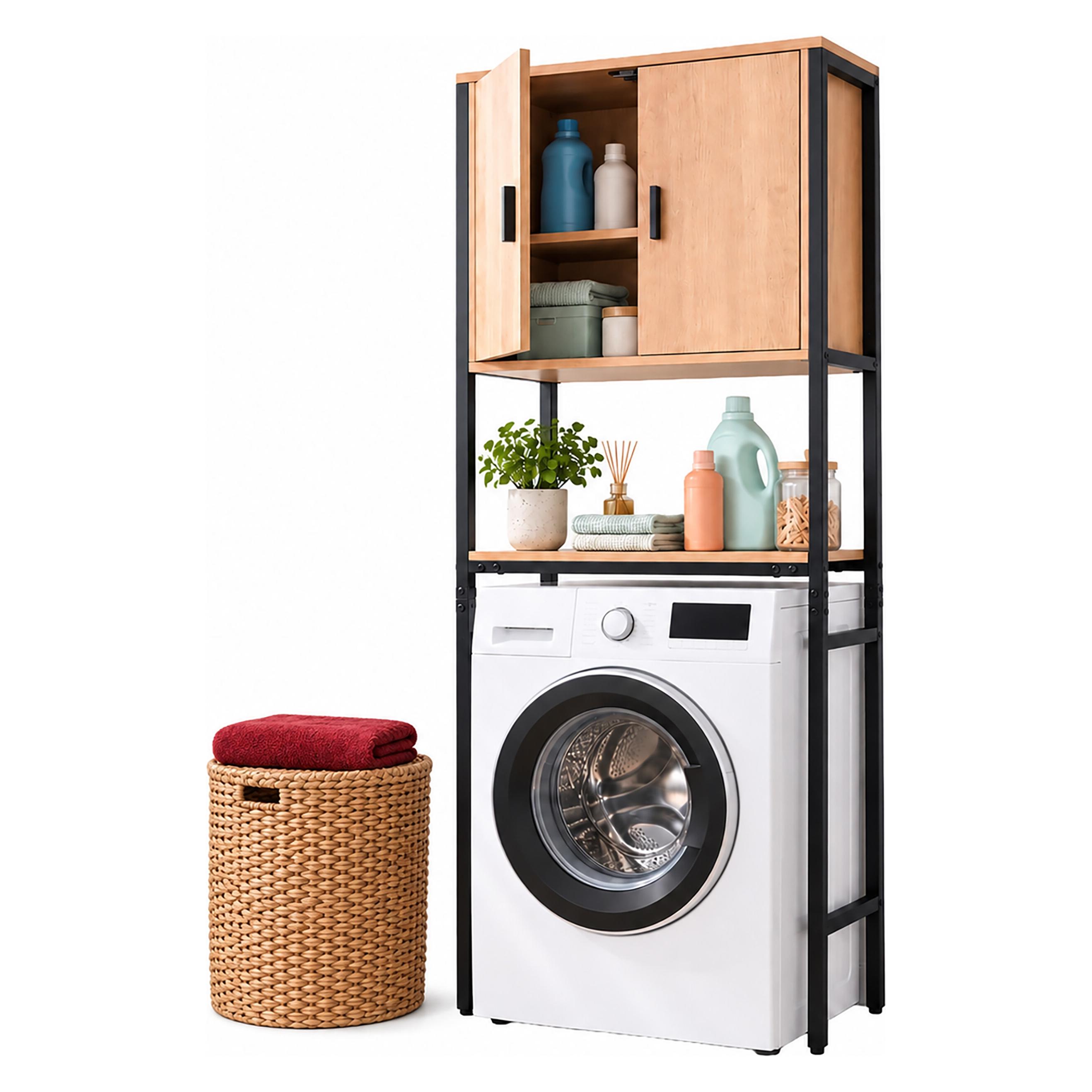 Relaxdays Waschmaschinenschrank (64 x 27 x 170 cm) (4052025810399)
