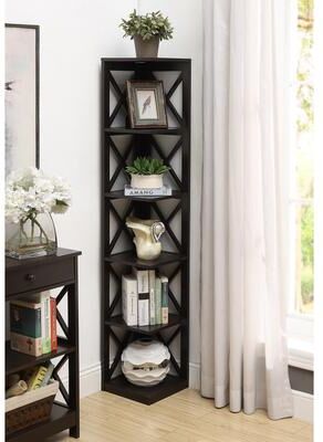Convenience Concepts Oxford 5 Tier Corner Bookcase