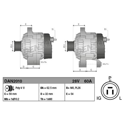 DENSO Generator dan2010
