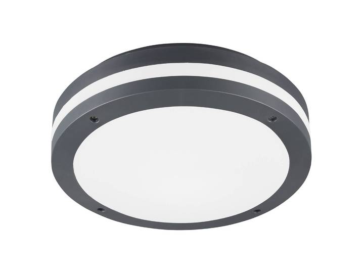 Plafonnier Piave Ø 30cm Gris/Gris