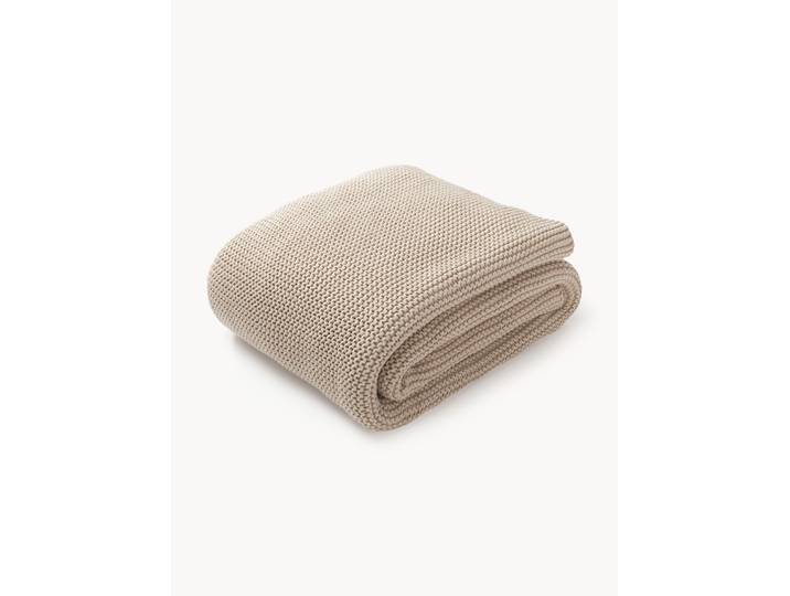 Plaid en tricot en coton bio Adalyn