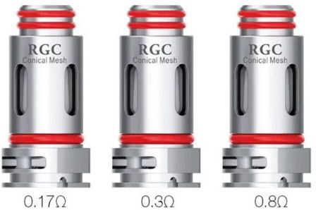 Smok Rpm Resistenze Rgc  Per Pod Kit Rpm80 E Rpm80 Pro Head Coil Da 0.17 Ohm - 5 Pezzi