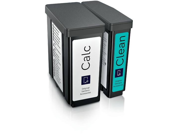 SIEMENS Entkalker TZ800Z3, Reinigungs- und Entkalkungskartusche , grau (anthrazit), B:7,2cm H:9cm T:9,7cm, Reinigungsmittel, optimiert für autom. Reinigung und Entkalkung des EQ900 plus, Entkalker