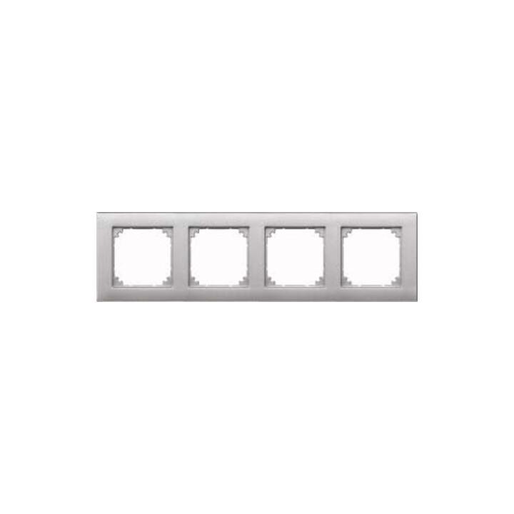 Merten Rahmen 4f.alu waage/senkrecht 486460)