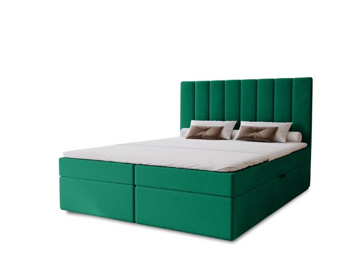MARPUR Boxspringbett NERO BOX (Boxspringbett mit Bettkasten und Kopfteil, Füße, Anleitung)
