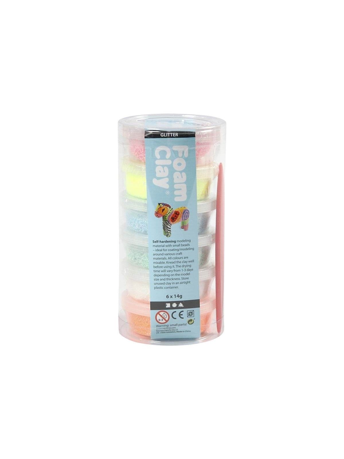 Creativ Company Foam Clay Glitter 6pack.