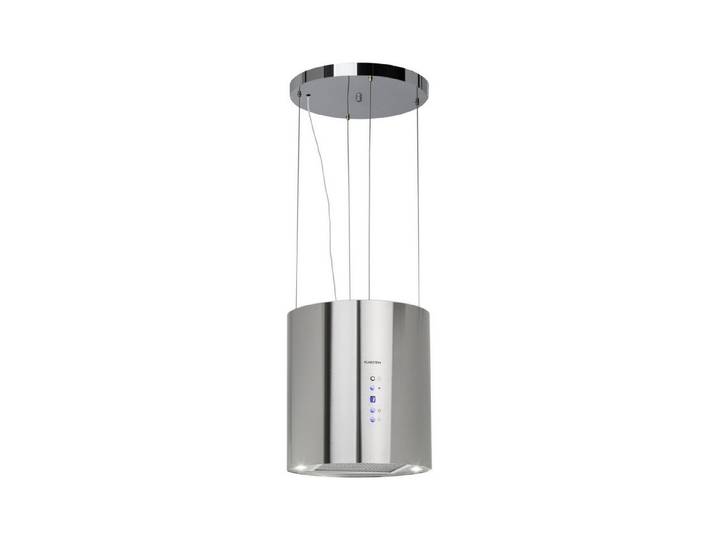 Klarstein Deckenhaube Barett Serie Barett Inselabzugshaube Ø35 cm 558 m³/h LED Edelstahl Barett, Abzugshaube Insel Abluft Umluft Haube Dunstabzug Dunstabzugshaube