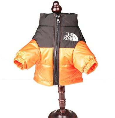 Combo Retail Shop French Bulldog Winter Jacket, Large Puppy Warm Windproof Coat, Reflective Dog Clothes, Small Medium Pet Outfit orange xxxl