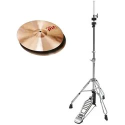Paiste PST 7 14" Light Hi-Hat + HiHat Maschine SET