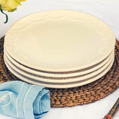 Global Crafts Encantada Handmade Pottery 11.75 Dinner Plates