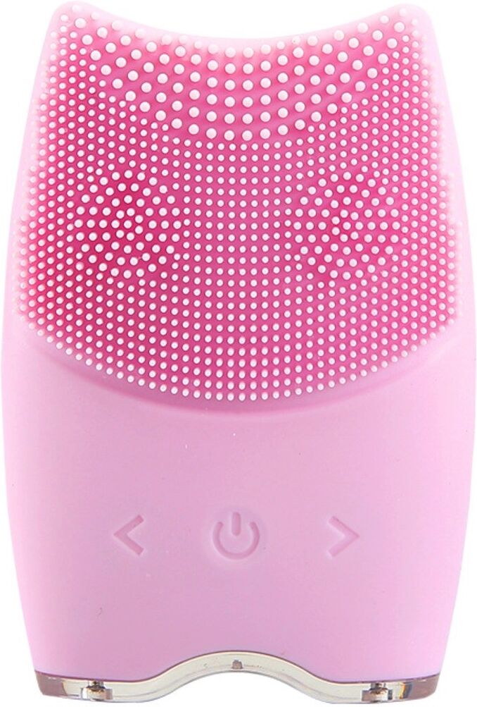 INF Wasserdichte Sonic-Silikon-Gesichtsreinigungsbürste mit 7 Vibrationsstufen und 2 Reinigungsmodi Rosa