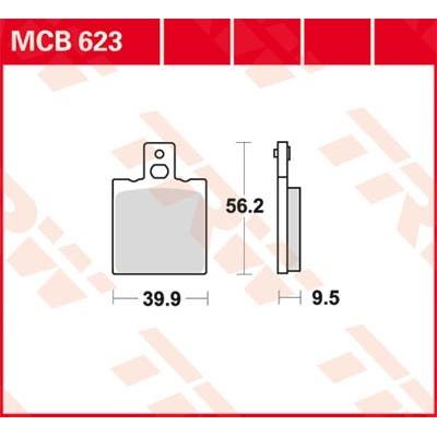 TRW Bremsbelagsatz MCB623 Bremsbeläge,Bremsklötze,Bremssteine,Bremsbeläge & Bremsbelagsatz,Bremsklötze & Bremsbelagsatz