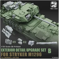Toucan Model 3D- Printed EXTERIOR DETAIL UPGRADE SET B for STRYKER M1296