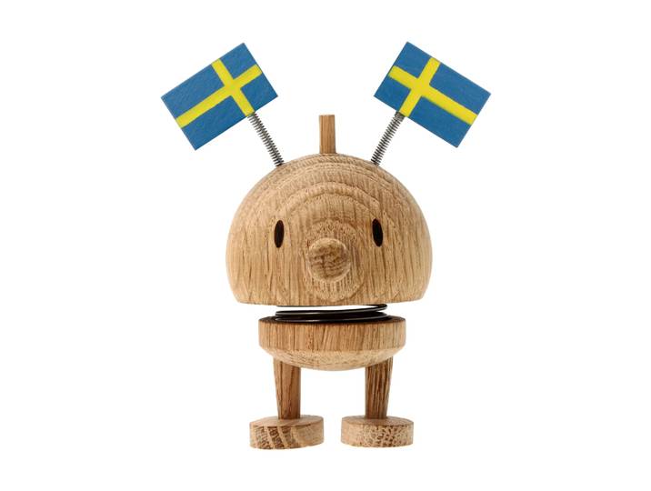 Hoptimist Hoptimist Celebration Bumble figurine S, chêne brut, Sweden