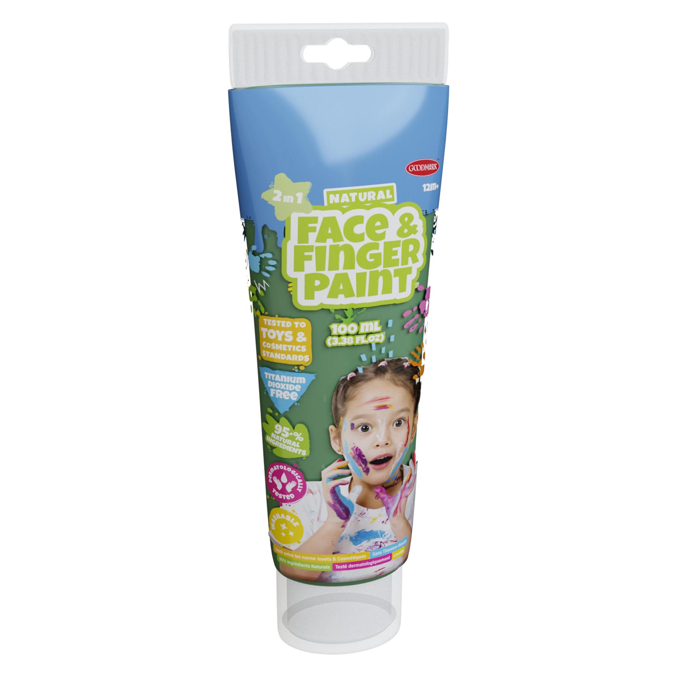 Boti Natürliche Gesichts- und Fingerfarbentube - Grün, 100 ml (100 ml) (38580)
