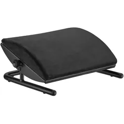 Powerton, Fussstütze, Ergonomische Fussstütze, abnehmbares weiches Kissen, schwarz, Stahl, Tragkraft 25 kg