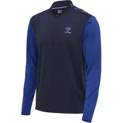 hummel hmlPRO Grid 1/2-Zip Trainings-Top Herren 7130 - maritime blue/surf the web S