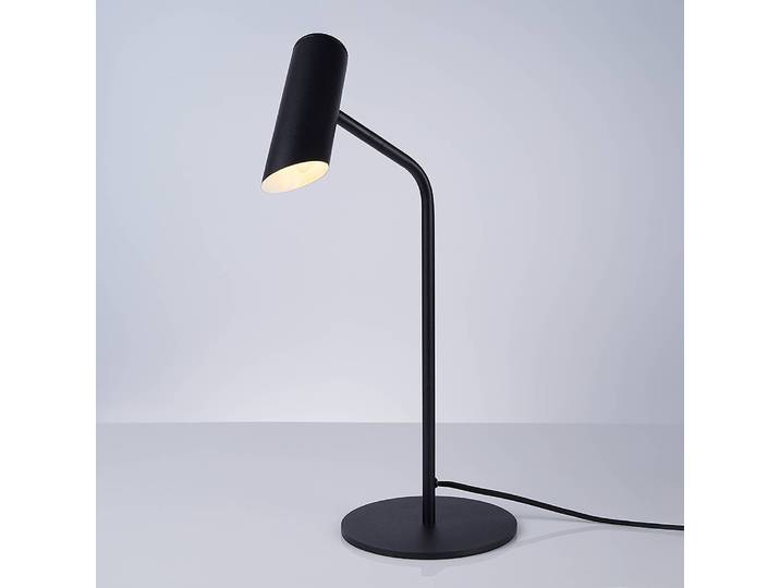 Lampe de table Ø 20cm Noir/Noir Fer GU10