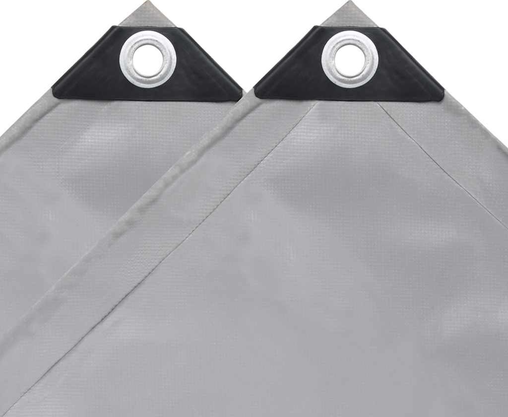 vidaXL Bâche 650 g / m² 4x4 m Gris