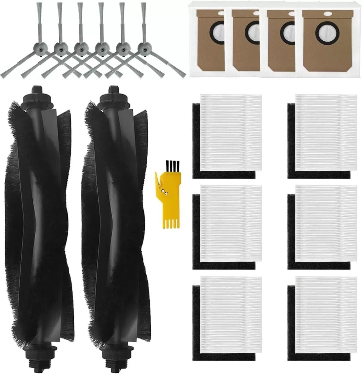 INF Ersatzteil-Set kompatibel mit Ecovacs L60 L50 L60 SES L50 SES Roboterstaubsauger